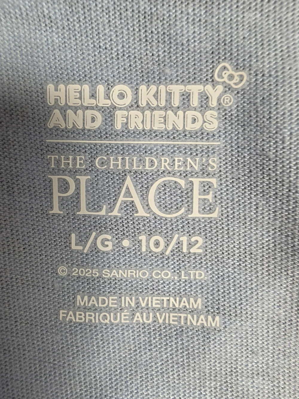 Light Blue Long-Sleeve Ruffle Hem Kids Dress with Cute Face Detail